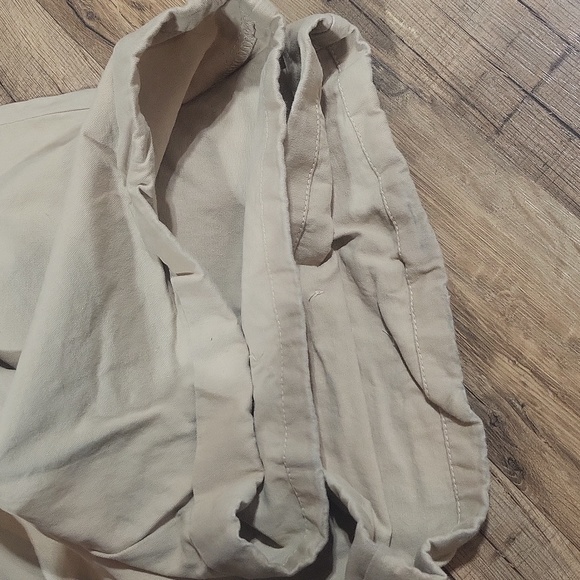 FASHION NOVA Tan High Waist Tortoise Button Wide Leg Pants - Picture 14 of 14